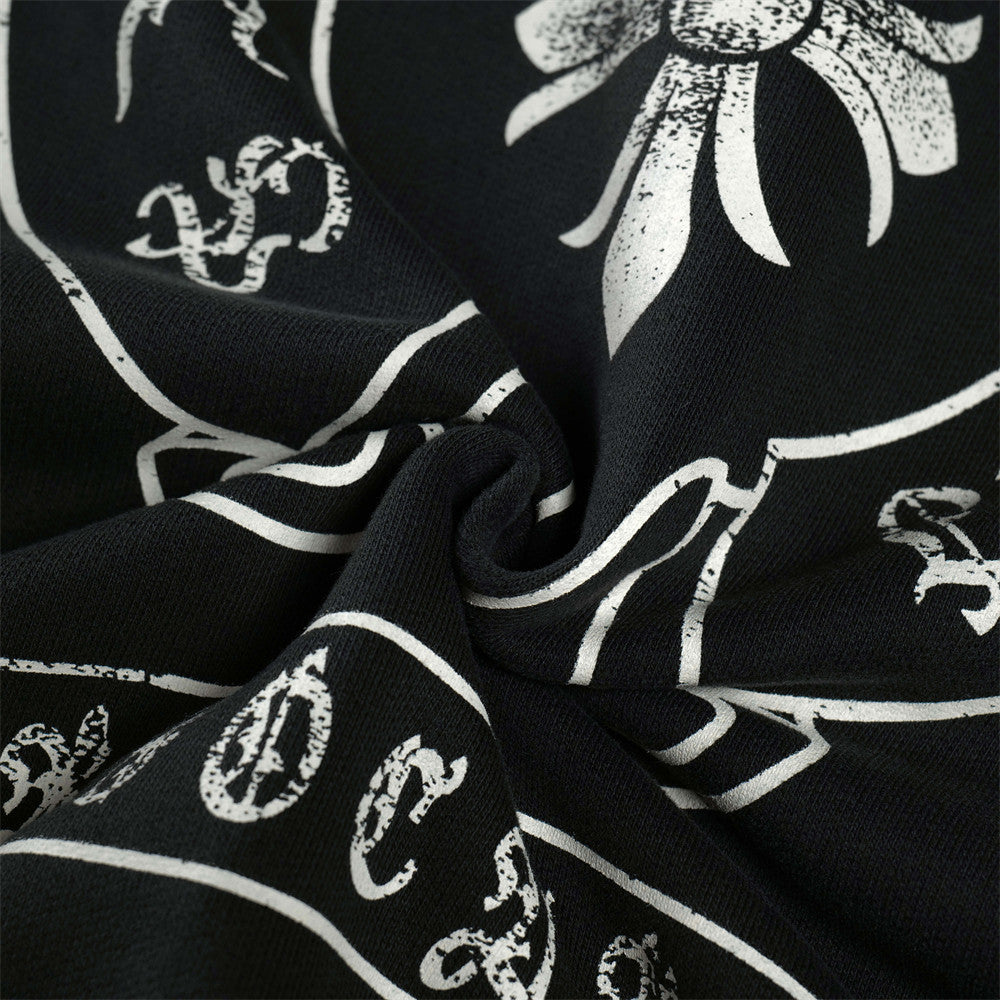 Men Gothing Stylish Cross Print Sweatshirt