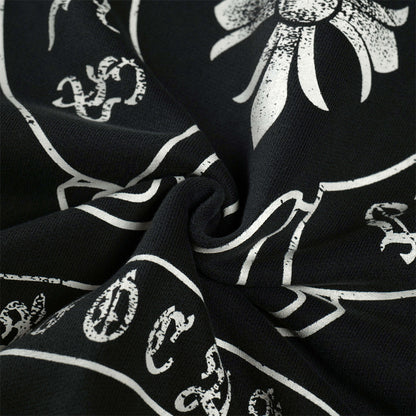Men Gothing Stylish Cross Print Sweatshirt