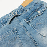 Flattering Distressed Loose Fit Denim Straight Jeans