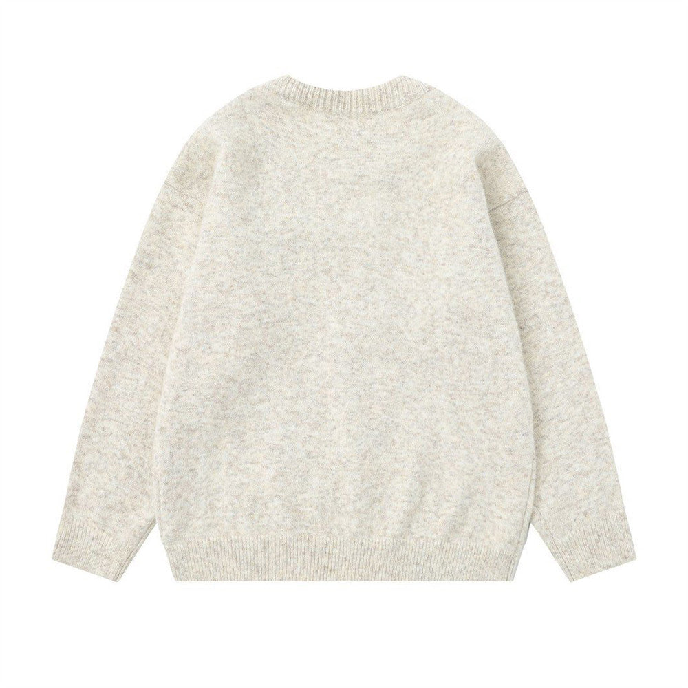 Cozy Oversized Bow Design Knit Sweater