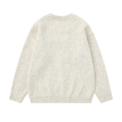 Cozy Oversized Bow Design Knit Sweater