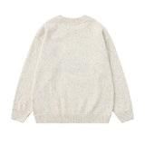 Y2k Retro Colorful Letter Round Neck Sweater