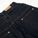 Trendy Spliced Waist Straight Wide Leg Jeans
