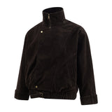 Stylish Cleanfit Irregular Zip-Up Jacket