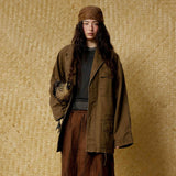 Men Fashionable Distressed Punk Style Jacket