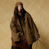 Men Fashionable Distressed Punk Style Jacket