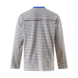 Striped Oversized Long Sleeve Casual T-Shirt