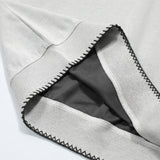 Breathable Stylish Loose Fit Button-Up Sweatshirt