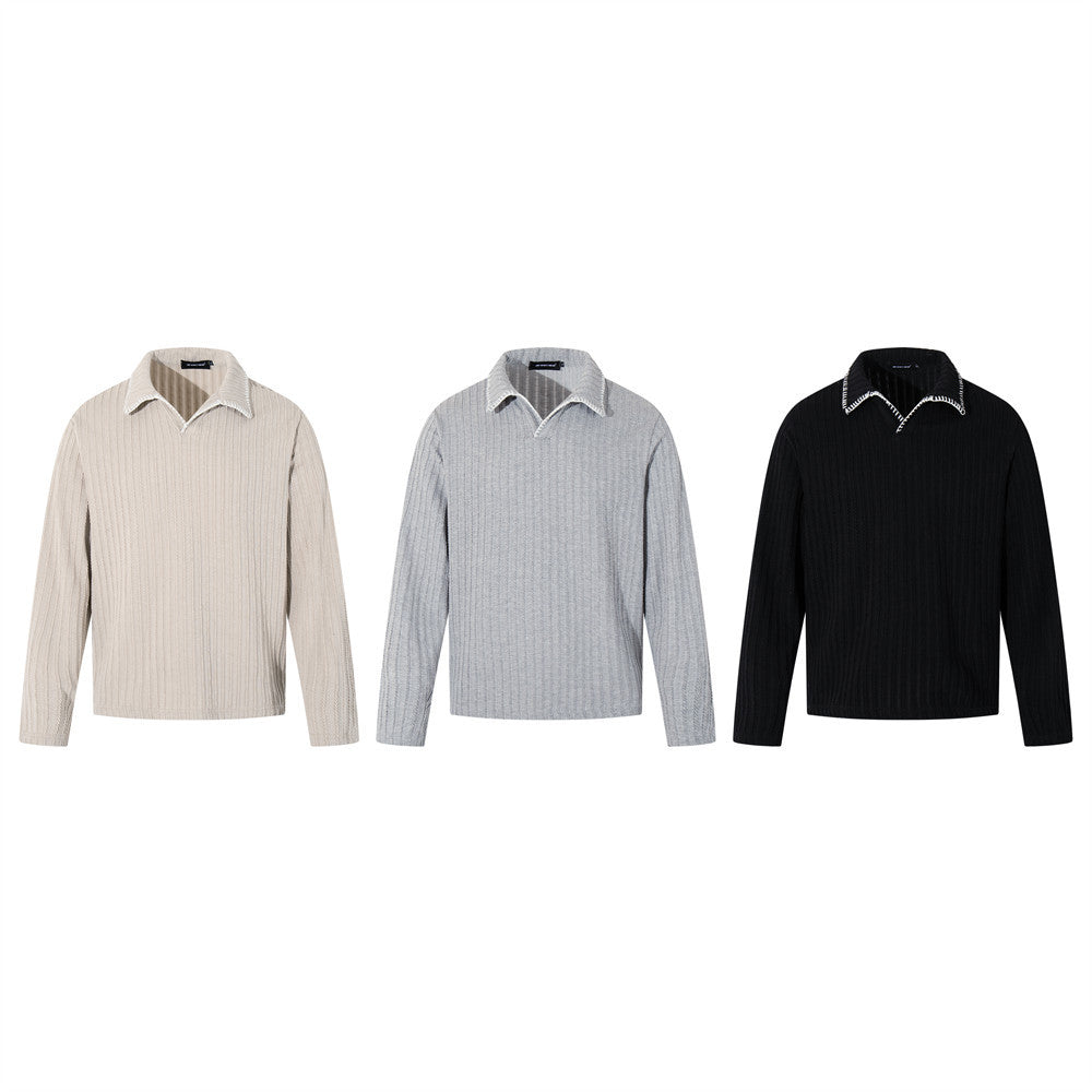 Men Lightweight Stylish Knit Long Sleeve Casual Sweater