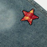 Y2K Unique Five-Star Wide Leg Denim Jeans