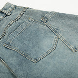 Y2K Vintage Washed Punk Cargo Denim Jeans