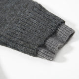Breathable Oversized Collared Long Sleeve Sweater