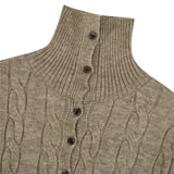 Men Casual Cozy Knit High Neck Sweater