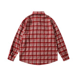 Breathable Retro Stylish Plaid Long Sleeve Shirt