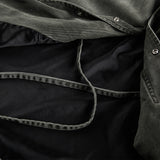 Spring Multi-Pocket Washed Workwear Denim Jacket