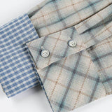 Retro Plaid Long Sleeve Loose Fit Casual Shirt