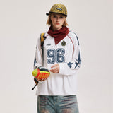 American Style Sport V-Neck Long Sleeve T-Shirt