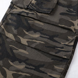 Y2K Streetwear Camo Utility Straight Cargo Jeans
