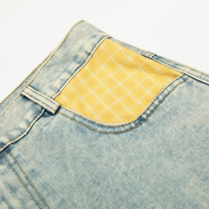 Y2K Flattering Washed Denim Wide Leg Jeans