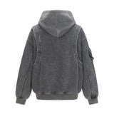 Chic Streetwear Grungy Distressed Washed Hoodie