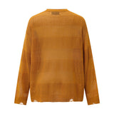 Y2K Cozy Oversized Cool Knit Ripped Sweater