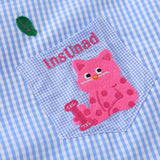 Warm Stylish Embroidered Plaid Long Sleeve Shirt