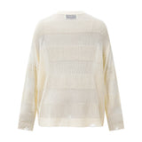 Y2K Cozy Oversized Cool Knit Ripped Sweater