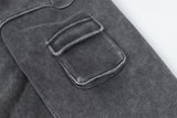 Chic Streetwear Grungy Distressed Washed Hoodie