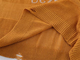 Y2K Cozy Oversized Cool Knit Ripped Sweater
