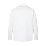 Vibe Floral Embroidered Polo Collar Long Sleeve T-Shirt