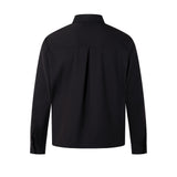 Stylish Embroidered Solid Color Long Sleeve Shirt