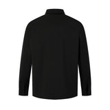 Vibe Floral Embroidered Polo Collar Long Sleeve T-Shirt