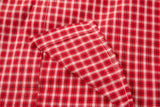 Y2K Men Retro Stylish Plaid Long Sleeve Casual Shirt