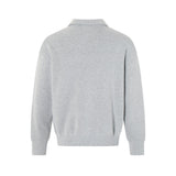 Breathable Minimalist European Style Knit Polo Sweater