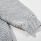 Breathable Minimalist European Style Knit Polo Sweater