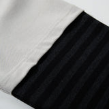 Insulated Color Block Long Sleeve Cross Print T-Shirt