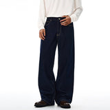 Long-lasting Retro Denim Straight Leg Jeans