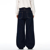 Long-lasting Retro Denim Straight Leg Jeans