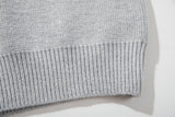 Breathable Minimalist European Style Knit Polo Sweater