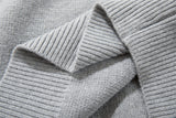 Breathable Minimalist European Style Knit Polo Sweater