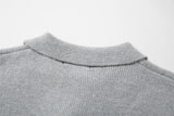 Breathable Minimalist European Style Knit Polo Sweater