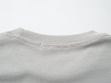 Insulated Color Block Long Sleeve Cross Print T-Shirt