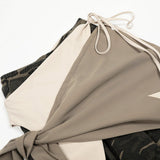 Y2K Cool Camo Vibe Drawstring Wide Leg Jogger