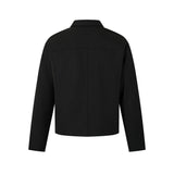 Trendy Stylish High Street Solid Color Pilot Collar Jacket
