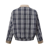 Figure-Flattering Spring Versatile Plaid Jacket