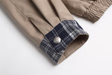 Figure-Flattering Spring Versatile Plaid Jacket