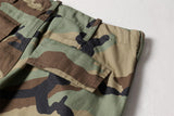 Elevated Camouflage Loose Wide Leg Cargo Pants