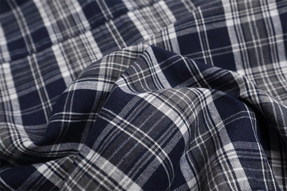 Figure-Flattering Spring Versatile Plaid Jacket