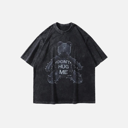 Oversized Vintage Bear Washed T-shirt