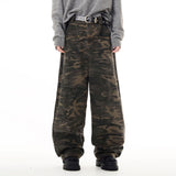 Elevated American Style Camo Cargo Denim Jeans